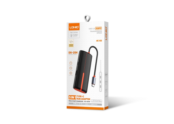 DS-25H قیمت و خرید هاب USB 3.0 الدینیو 5 پورت مدل