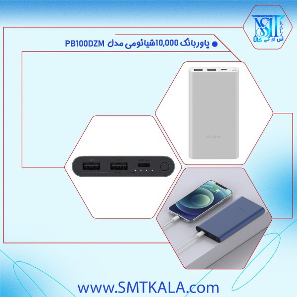 PB100DZM قیمت و خرید پاور بانک 10,000 شیائومی مدل